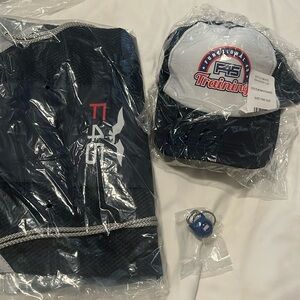 F45 Training Bundle - Trucker Hat, Bag, and Kettlebell Keychain